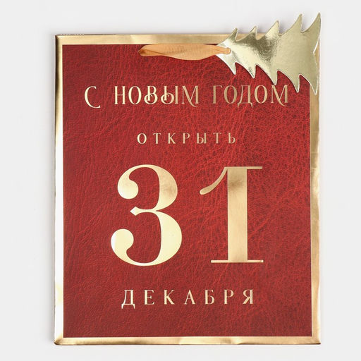Пакет ламинированный вертикальный С Новым Годом, 21,5 25 10 см - Дарите счастье фото 6