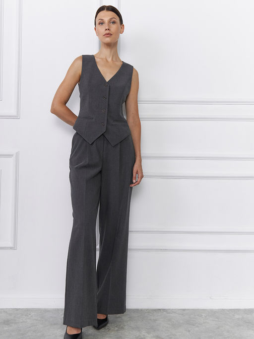 Жилет короткий OD-562-9 серый - Tantino фото 2