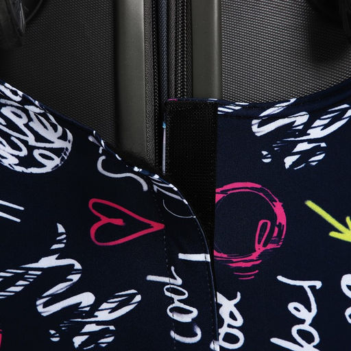 Чехол для чемодана 28, цвет чёрный/разноцветный - Simaland фото 7