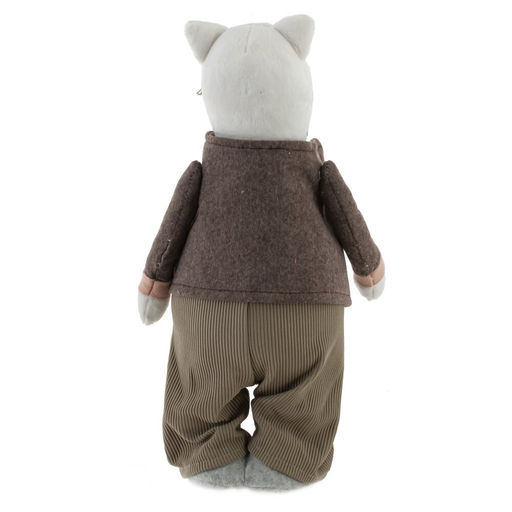 Игрушка набивная "Кот/Кошка", L16 W10 H33 см, 2в.