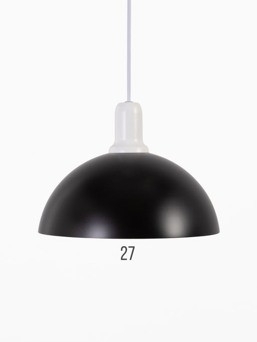 Светильник подвесной 2513/1, Е27, 40 Вт, 26.5×84 см, чёрный/белый МИКС