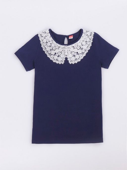 CRB wear/CWJG 63197-41 Джемпер для девочки,темно-синий/Ex.Cherubino  фото 2