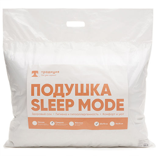 Подушка 50х70 Sleep Mode упругая, микрофибра, полиэстер 100% ОП 50х70 - Традиция фото 2