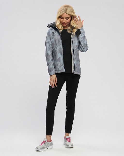 Ветровка MTFORCE женская softshell серого цвета 2207-1Sr  фото 13