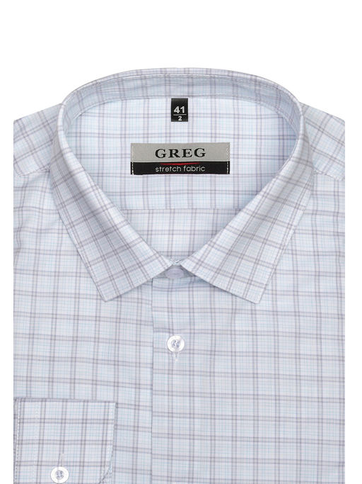 Сорочка мужская длинный рукав GREG 235/237/8739/ZN STRETCH  фото 3