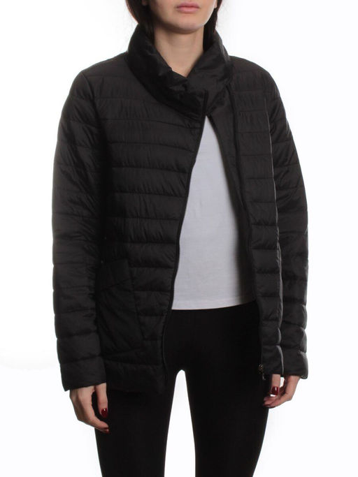 K-635 BLACK Куртка демисезонная стеганая женская (70 гр. холлофайбер) - Fashion фото 6