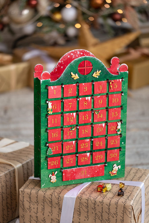 Заготовка для декорирования Mr. Carving ВД-1159 Адвент-календарь фанера 8 х 30 х 45 см фото 7