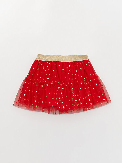 Beli Lastikli Desenli K?z Bebek Etek