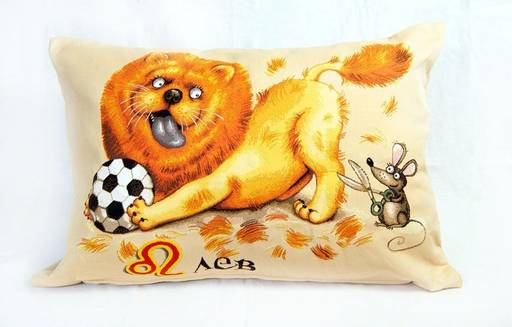 Гороскоп Лев - гобеленовая наволочка 45х45см - Гобеленглавснаб фото 2