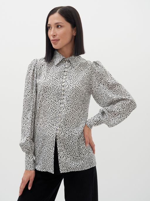 Блузка с принтом - Tantino фото 14