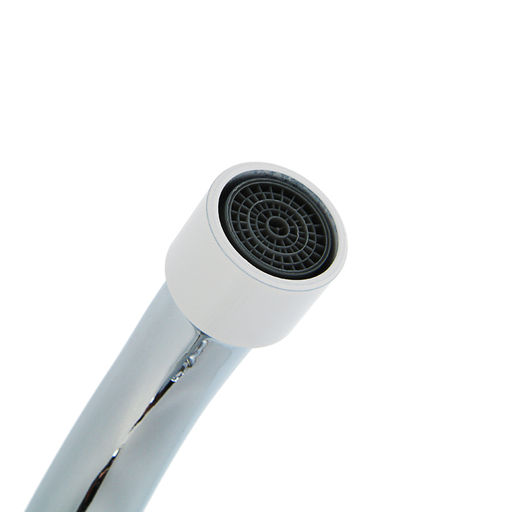 Смеситель для ванны Accoona A7182G, двухрычажный, белый/хром