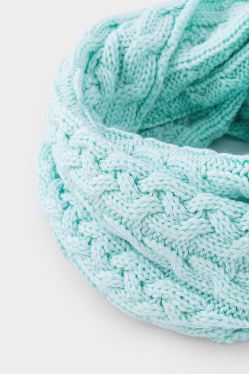 Crockid _ КВ 15005/ш/светлая бирюза шарф-снуд дет