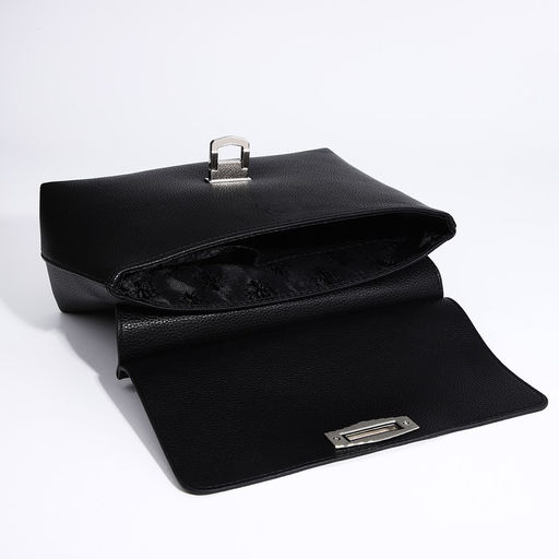 Сумка женская TEXTURA, мессенджер, средний размер, цвет чёрный  фото 6