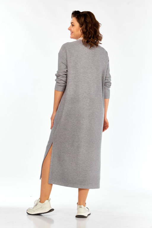 Платье BAGIRA ANTA 1075 серый+пудра+молоко фото 3