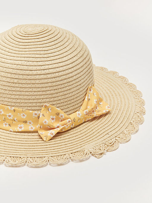 Fiyonk Desenli K?z Bebek Has?r ?apka - Waikiki фото 2