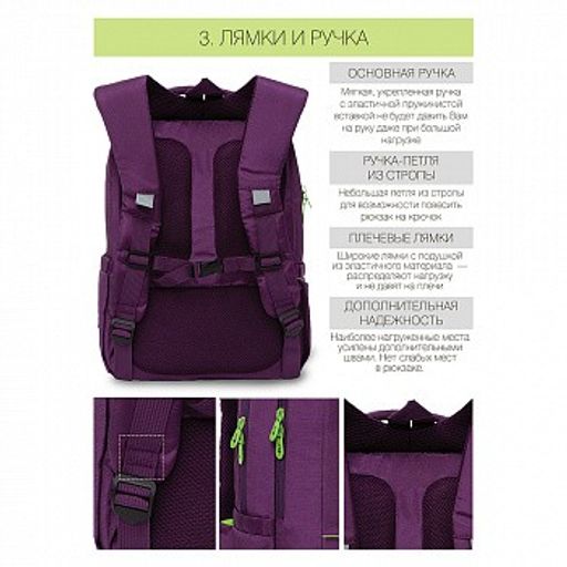 RG-166-3 Рюкзак школьный - Grizzly фото 4