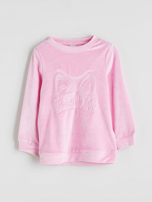 Bisiklet Yaka K?z ?ocuk Pijama Tak?m