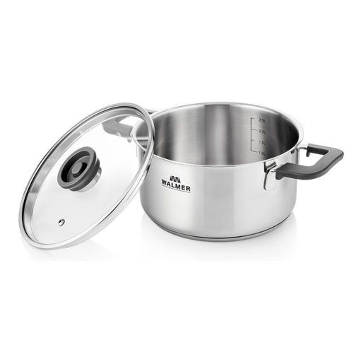 Кастрюля с крышкой Walmer Preston, 3 л, цвет хром  фото 2