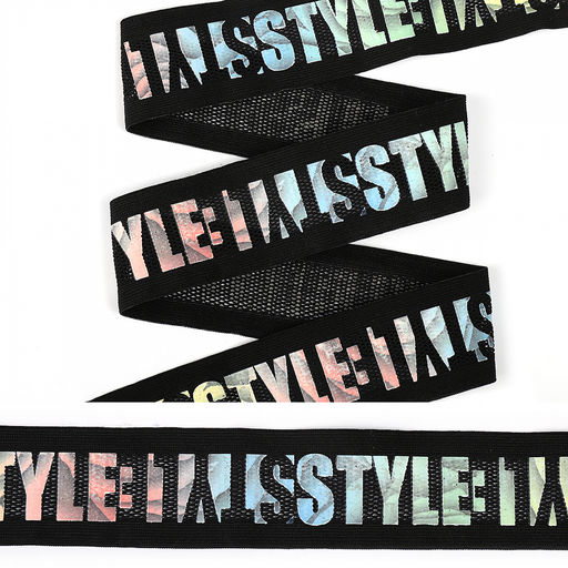 Резинка TBY декоративная арт.ET20.084002 шир. 4см цв.черный STYLE уп.1,50,5 м