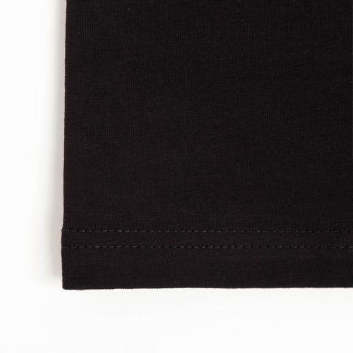 Футболка однотонная женская MINAKU: Basic line, чёрная, размер 50