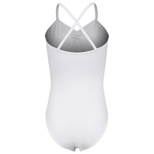 Купальник гимнастический Grace Dance, на тонких бретелях, р. 34, цвет белый  фото 9