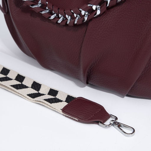 Сумка-мешок на молнии, цвет бордовый - Simaland фото 6