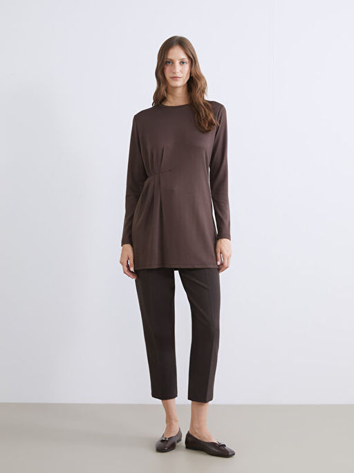 Bisiklet Yaka B?zg?l? Kad?n Tunik