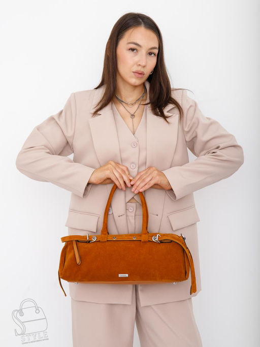 Сумка женская кожаная 98420MSS caramel Velina Fabbiano-Safenta