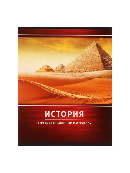 Тетрадь предметная Металл, 48 листов в клетку История со справочным материалом, обложка мелованный картон, блок №2, белизна 75% (серые листы) - Calligrata фото 7
