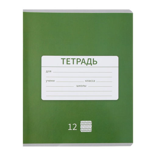 Комплект тетрадей из 10 штук 12 листов в частую косую линию Однотонная Новая Школьная, обложка мелованная бумага, ВД-лак, блок офсет - Calligrata фото 6