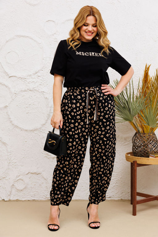 Костюм Michel Chic 1377 черный, леопард  фото 6