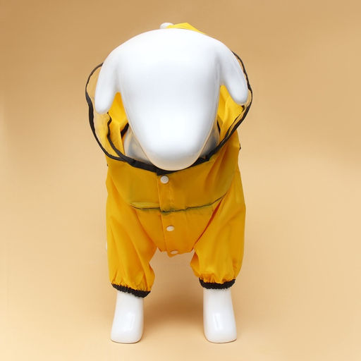 Комбинезон для собак, демисезонный с козырьком, размер 3ХL (ДС 50, Ог 67, ОШ 51 см), жёлтый - Simaland фото 11