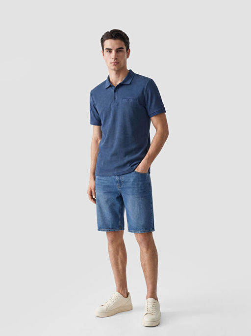 Polo Yaka Dokulu Erkek Ti??rt