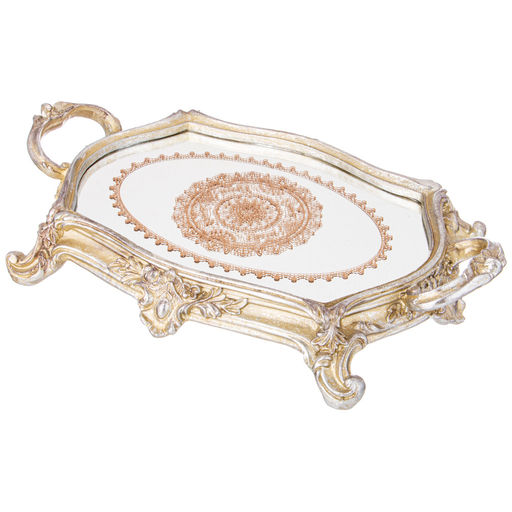 ПОДНОС ДЕКОРАТИВНЫЙ КОЛЛЕКЦИЯ РОКОКО, 38*24,5*7,3CM - Lefard фото 4
