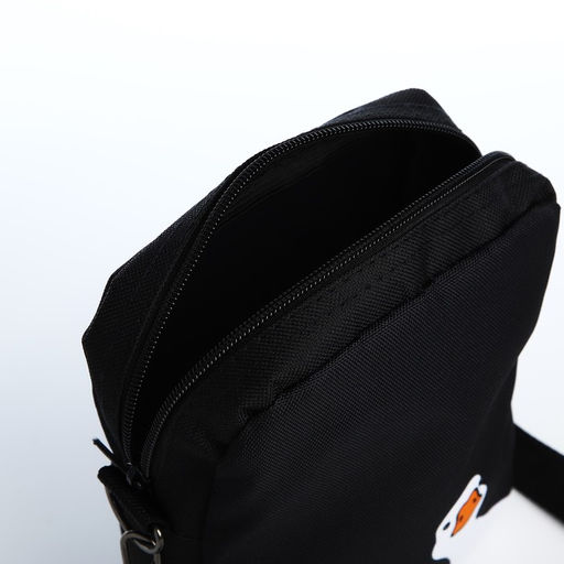 Сумка молодёжная на молнии, цвет чёрный - Nazamok фото 6
