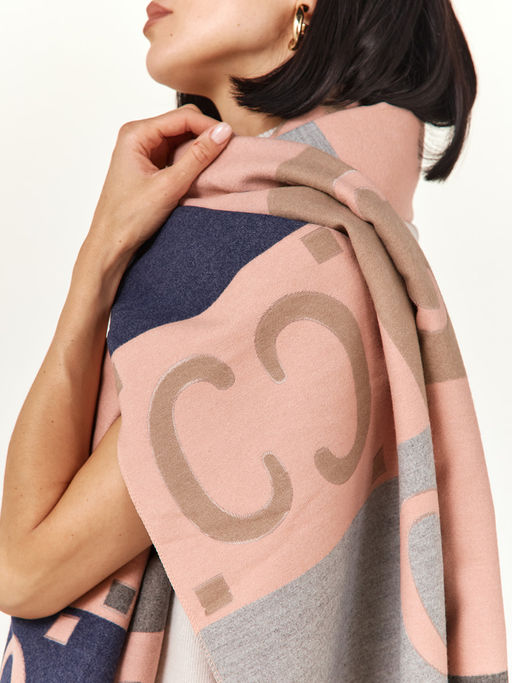 в составе ШЕРСТЬ  и КАШЕМИР Большой, мягкий, теплый  двусторонний палантин - Tantino фото 8