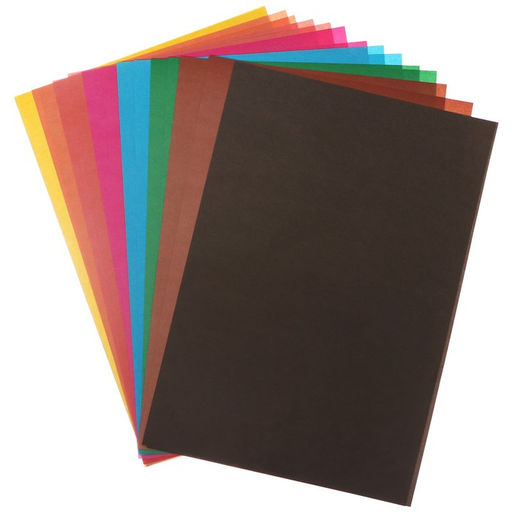 Цена за 3 шт. Бумага цветная А4, 16 листов, 8 цветов, газетная, двусторонняя, в папке