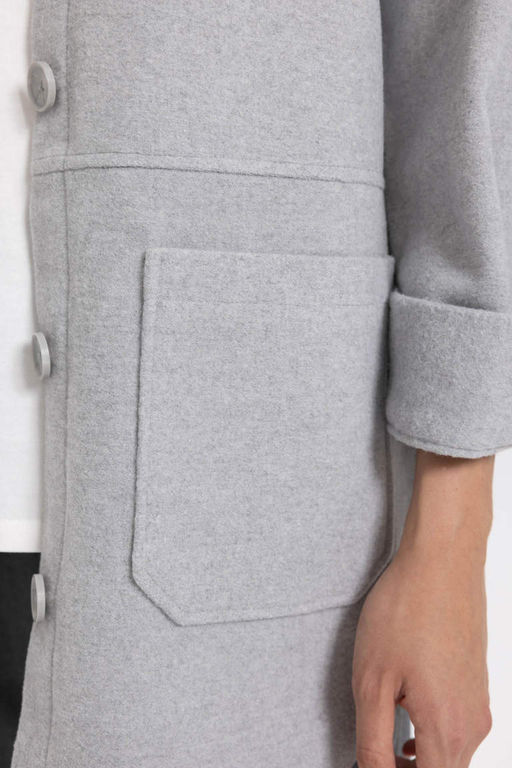 Рубашка-туника из габардина с длинными рукавами Relax Fit - Defacto фото 6