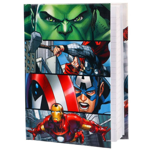 Блокнот А7, 64 листа, в твёрдой обложке, Мстители - Marvel фото 3