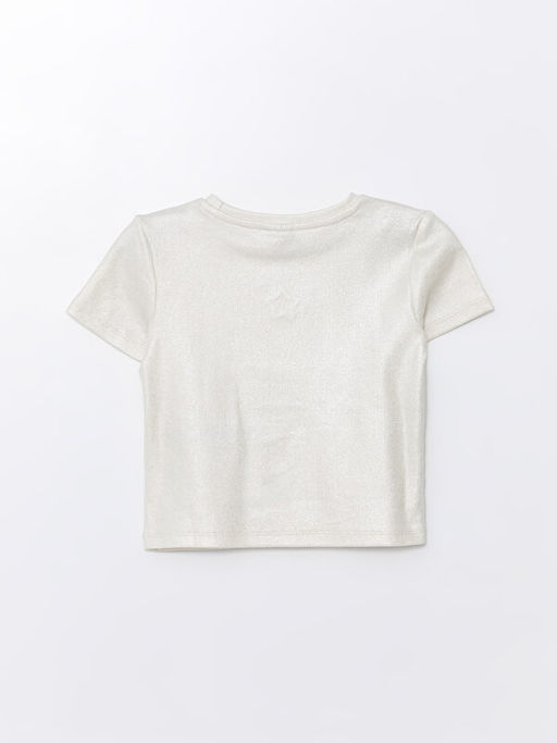 Bisiklet Yaka K?sa Kollu K?z ?ocuk Ti??rt - Waikiki фото 2