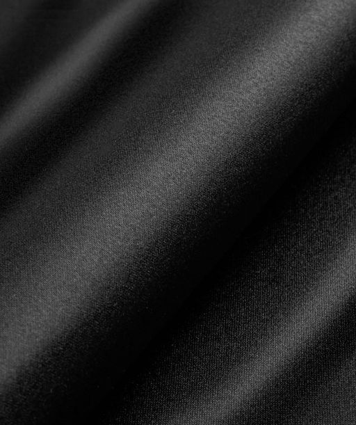 Цена за 95 шт. Ткань атласная, чёрная, ш.150 см, 100 % п/э, 180 г/м²