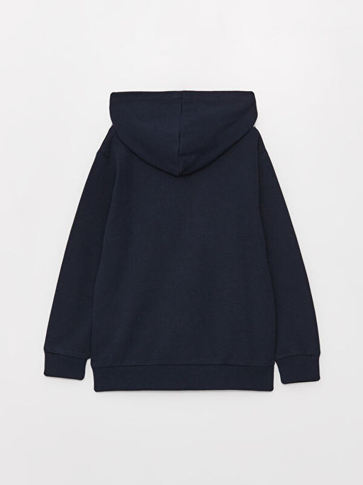 Kap??onlu Basic Uzun Kollu Erkek ?ocuk Fermuarl? Sweatshirt - Waikiki фото 2