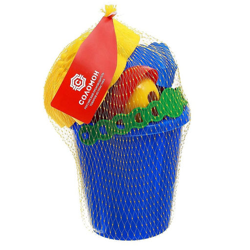 Набор игрушек для песочницы: ведёрко, 3 формочки, грабли, лопатка, МИКС - Соломон фото 8