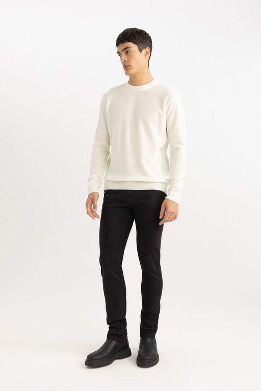 Узкие брюки-чинос из габардина и парусины - Defacto фото 2