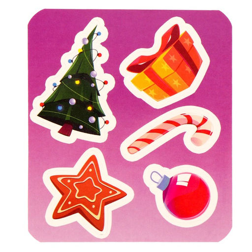 Игрушка-сюрприз Новогодний Мяк-жмяк, мялка, наклейки