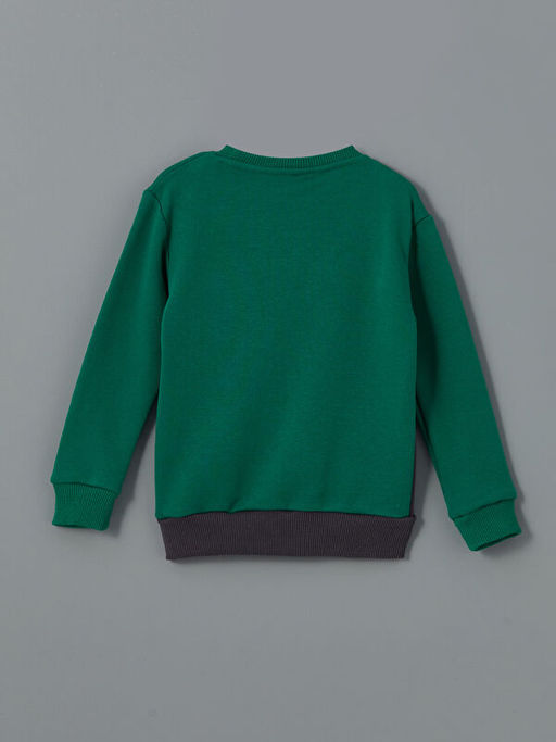 Bisiklet Yaka Bask?l? Erkek Bebek 2li Tak?m