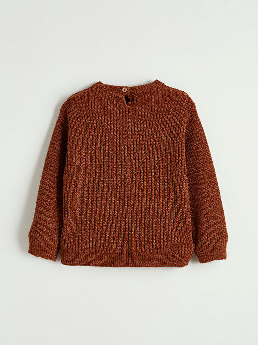 Kalp Nak??l? K?z ?ocuk Triko Kazak