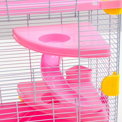 Клетка для грызунов Пижон, 31 х 24 х 46 см, розовая  фото 10