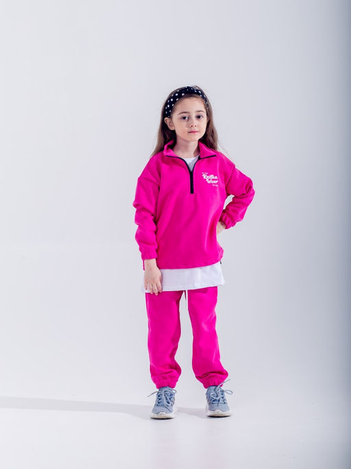 073 Детский костюм, фуксия (3хнитка петля) - Knitka wear фото 4