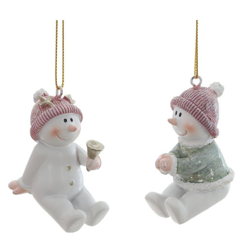 Фигурка декоративная подвесная "Снеговик", L2,5 W5 H5 см, 2в.